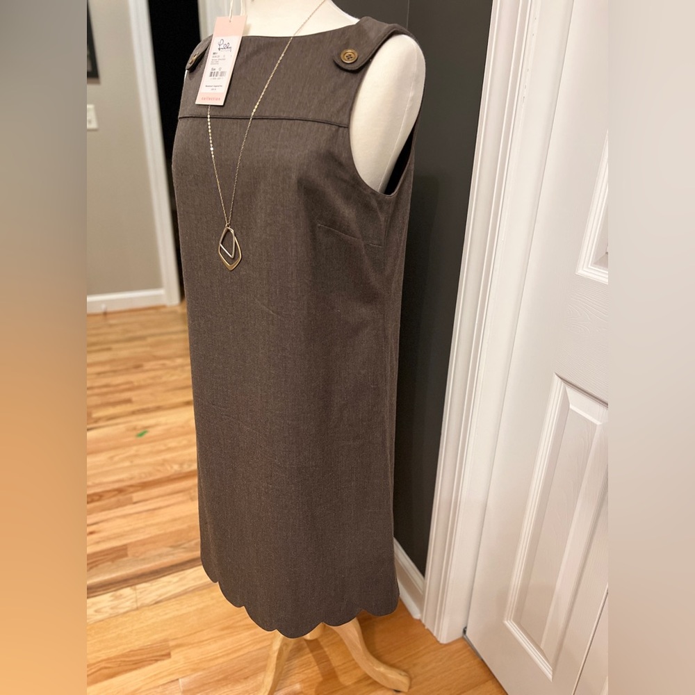 Lilly Pulitzer Sophia Dress. Size 12 (fits like 10). Chocolate Brown. Wool.